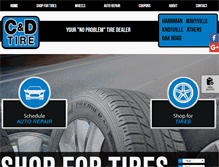 Tablet Screenshot of cdtire.com